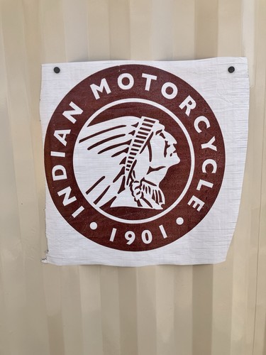 Round indian motorcycle - 24“,