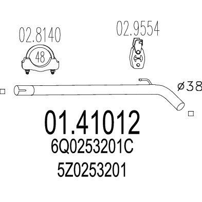 Polo exhaust pipe - vw,