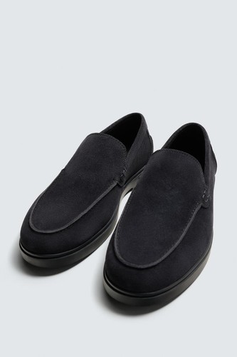 Zara mens leather loafers - leather,