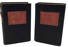 Mrs Beeton's Book of Household Management Vol 1&2 New Edition 1920 Colour Plates