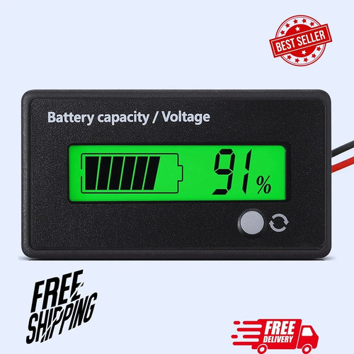 Lcd digital 12v battery - lcd,