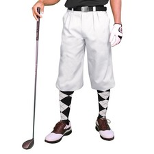Golf knickers white microfiber - knickers,