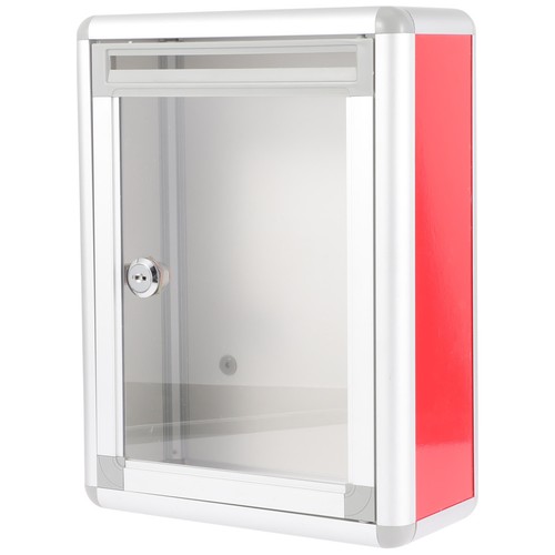 Red aluminum lockable voting - red,