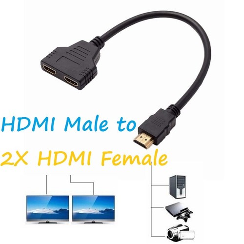 Hdmi male dual twin - male,