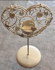 Shabby Chic Metal Heart Standing Tealight Holder Home Decor Novelty Gift
