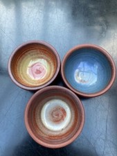 Three Ceramic Egg Cups By
