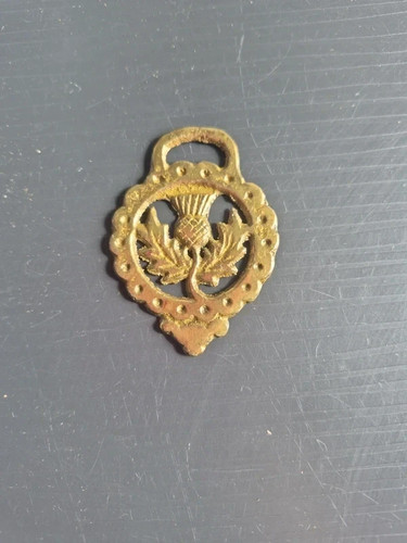 Vintage brass wall hanging - brass,