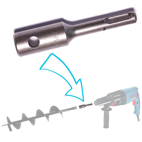 Auger adapter for - sds, plus
