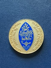 Lodge Stirling Royal Arch 76 Enamel Scottish Masonic Token Coin Penny