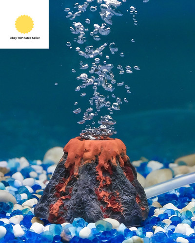 Aquarium volcano ornament kit - aquarium,