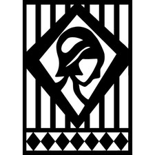 'Art Deco Woman Portrait'