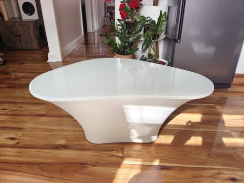 White designer coffe table - white,