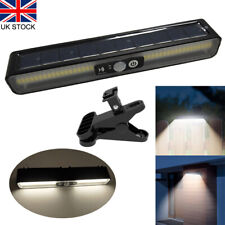 Solar Powered PIR Motion Sensor Lamp Clip Outdoor Garden Security Wall Light UK