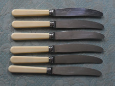 Vintage BN x 6  9" faux bone