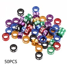 50Pcs Bird Leg Bands Metal