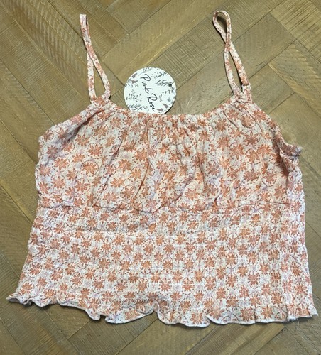 Pink rose crop top blush - -,