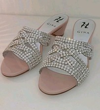Gina heel shoes. Blush pink