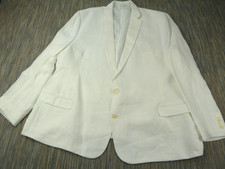 Lauren Ralph Lauren Linen Blazer Mens Size 60L White Smart Summer Wedding Jacket