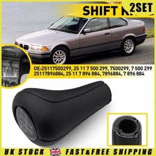 2SET Leather Gear Knob 5 Speed