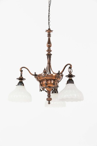 Antique three branch - antique, copper