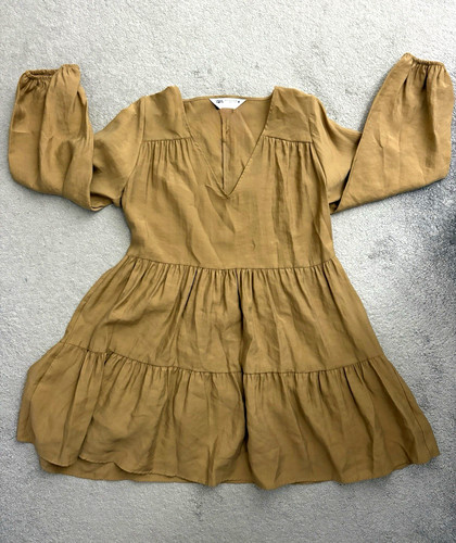 Zara women camel - xs, tiered