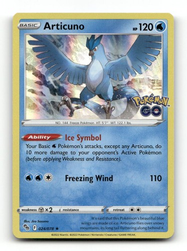 Articuno 024 078 rare - articuno, 024/078
