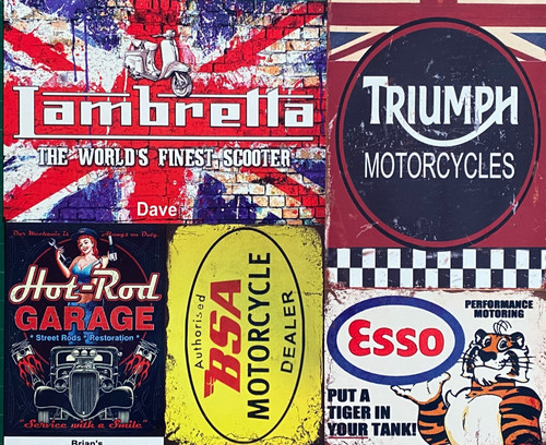 Motorbike car metal - motorbike, signs