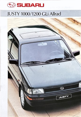 Subaru justy 1000 - subaru, gli