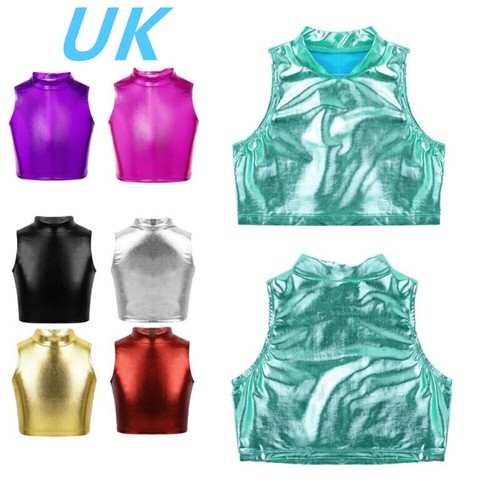 Kids girls shiny metallic - uk,