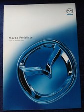 Mazda Price List 16/09/2002