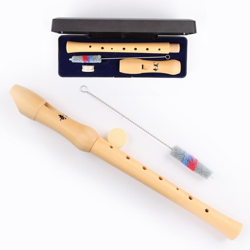 Soprano wooden recorder with - wooden,