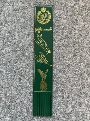 Raf green leather bookmark - green,