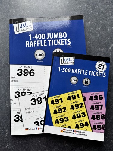 Raffle ticket books 400 - 2,