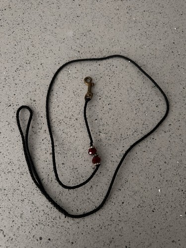 Kangaroo leather dog show lead - kangaroo,