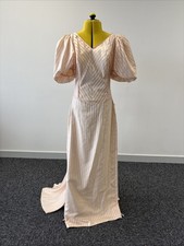Women’s Pink And White Edwardian Fancy Dress Size Size 10-12