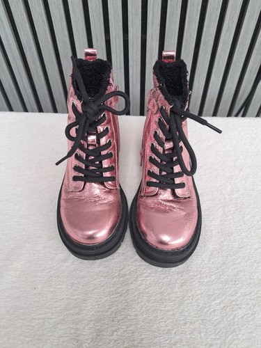 Next girls metallic pink faux - next,
