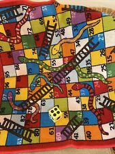 Snakes & Ladder Novelty Floor Rug 99x99cm Kids Children's play Room Nursery