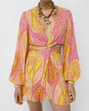 ZARA Floral Printed Cut Out