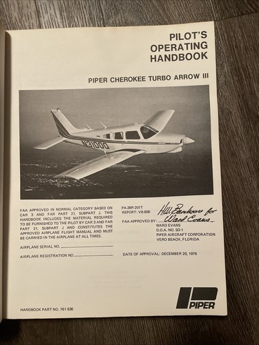 Piper cherokee arrow iii - arrow,