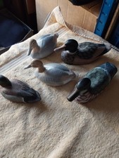 A Group Of 5 Vintage And Collectable Ducks  Similar  Sizes