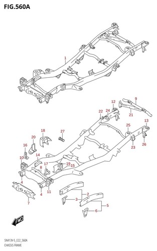 Suzuki genuine 1st - genuine, crossmember