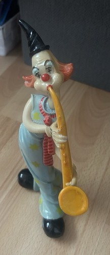 Vintage resin clown - resin, with