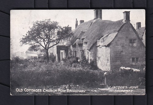 Printed postcard old cottages - printed,