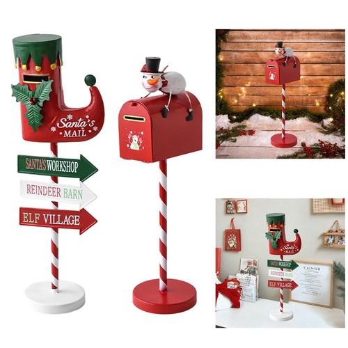 Christmas mailbox statue - christmas,