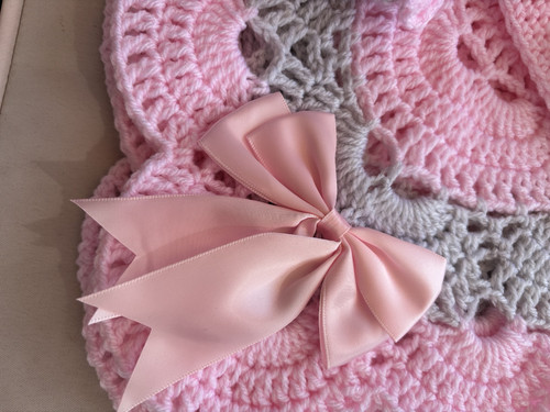 Hand crochet baby shawl - ,