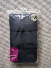 Tu x 5 Cotton Rich Tights Navy
