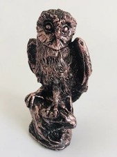 Tawny Owl - Bronzed Statue -