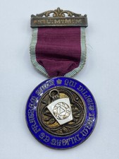 Vintage Silver Hallmarked Grand Lodge Of Mark Master Masons Jewel 1934