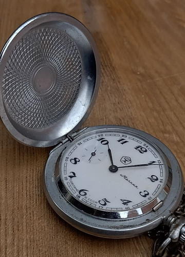 Soviet pocket watch molnija - pocket,