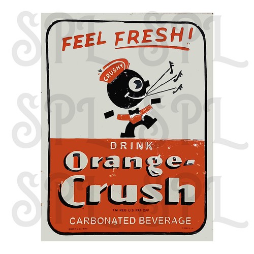 Orange crush retro - orange,